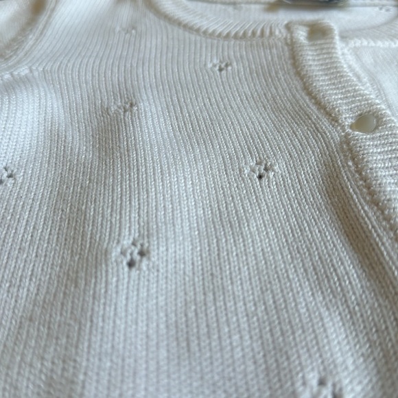 Vineyard Vines girls white  button down sweater size Large​ - Picture 5 of 7